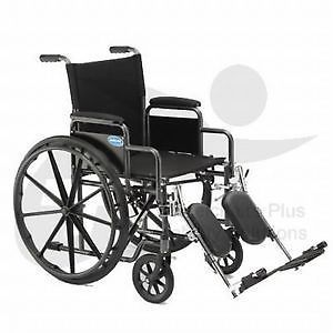 New lightweight folding wheelchair with elevating legrest for sale
