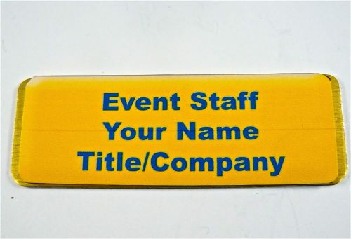 EVENT STAFF, CONVENTION,PERSONALIZED MAGNETIC ID NAME BADGE TAG,WEDDING,PARTY,