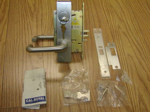 Cal-Royal Commercial Mortise Lock, Closet, M Series, Satin Chrome, Locksmith