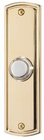 Nutone Wired Lighted Door Chime Push Button Polished Brass Finish Pb61lpb