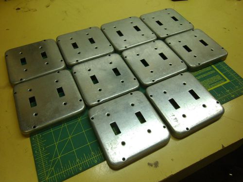 ELECTRICAL GANG SWITCH STEEL COVERS 1/2&#034; DEPTH (QTY 10) #3056A