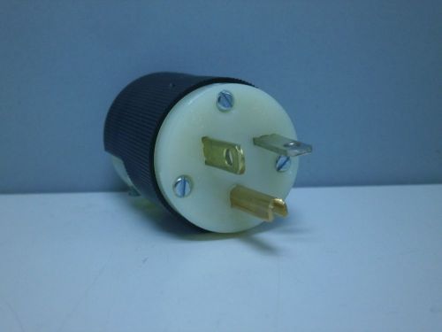 Hubbell 5366-c straight blade dead front plug 20a 125v 2p 3-wire 5-20p 5375 for sale
