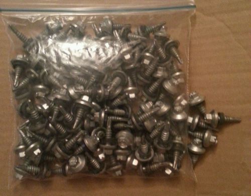 3/4 screws w/neoprene washers for metal roofing &amp; siding - 100 count for sale