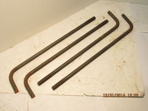 Lot of 4 - anchor bolts 18&#034; x 3-3/4&#034; x 1/2&#034; for base of parking lot light pole for sale