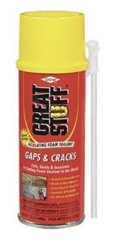 Dow great stuff gaps &amp; cracks 12oz straw foam 12 pack 157901 for sale