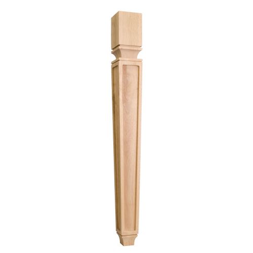 Mission style tapered wood post (island leg). 3-3/4 x 3-3/4&#034; x 35-1/2&#034;- #p9 for sale