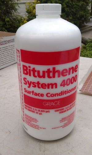 9j18 wr grace bituthene 4000 surface conditioner, 2.3l bottle, new for sale