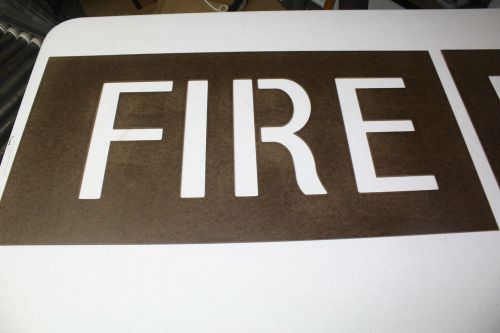 FIRE LANE PARKING LOT STENCIL 10&#034; TALL LETTERS 2 PIECE SET 68&#034; LONG