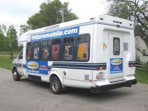 Completely outfitted mobile showroom office bus 2003 ford f-450 7.3l diesel nice for sale