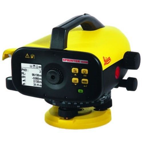 Leica sprinter 150m electronic level package (metric staff and onboard memory) for sale