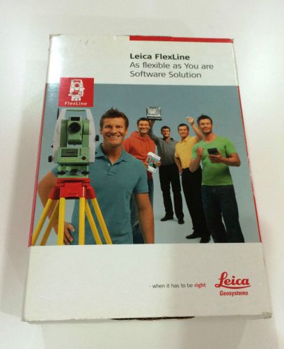 Leica FlexLine Softwae Solution Box For Total Station, Ships world wide