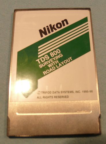 TDS 800 program card for NIKON DTM 800 series total station
