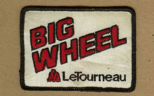 Big Wheel LeTourneau  Earth Moving Equipment PATCH, Loader, Dozer, Mining