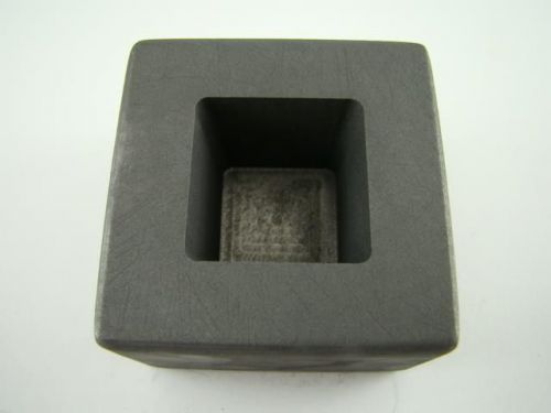 5 oz Gold 3 oz Silver Bar High Density Graphite Tall Cube Mold Deep Copper (B64)
