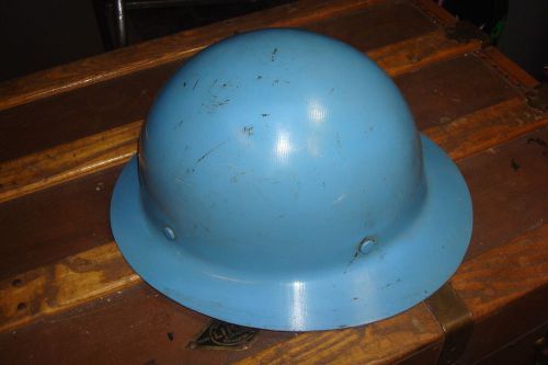 Vintage msa skullgard full brim ,construction,steel workers hard hat for sale