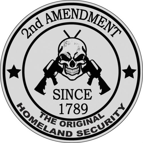 2nd amendment hard hat decal sticker window vinyl label 1789 guns car truck tool for sale