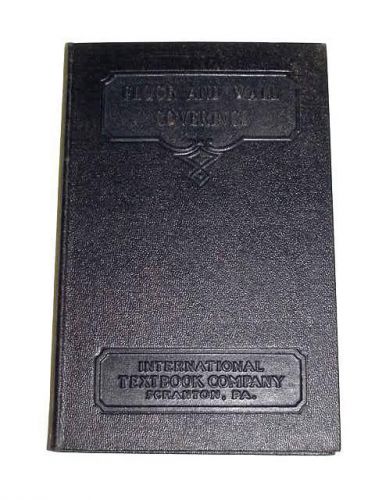 1939 BRICK TILE TERRAZZO MOSAIC WOOD MASTIC RUGS CARPET FLOOR MANUAL WALL COVER