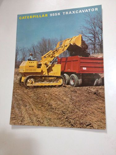 Caterpillar 955k traxcavator loader construction brochure / pamplet advertising for sale