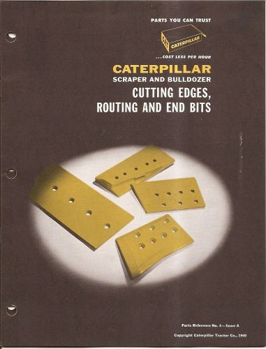 Equipment Brochure - Caterpillar - CAT - Cutting Edges Scraper Dozer 1960 (E1470