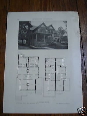 2 New Rochelle NY Houses: 1911 article w pics/plans