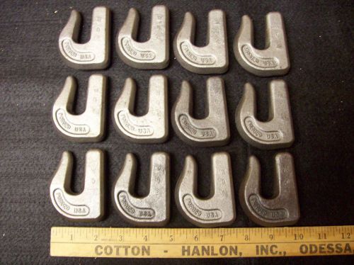 Usa made new 3/8 weld on grab chain hooks g-43 bucket trailer back hoe tie down for sale