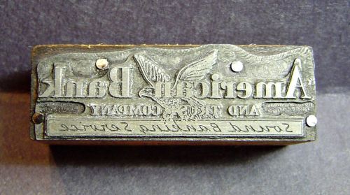 American Bank and Trust Company - Sound Banking Service - Printers Block