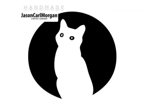 JCM® Iron On Applique Decal, Cat Black