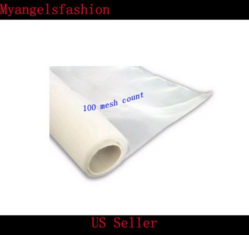 New silk screen printing screen mesh fabric white 100 mesh 2 yards 50&#034; width for sale
