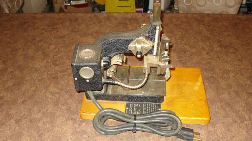 Antique Vintage Old Kingsley Machine Co. Model M-60 Hot Foil Stamping Machine