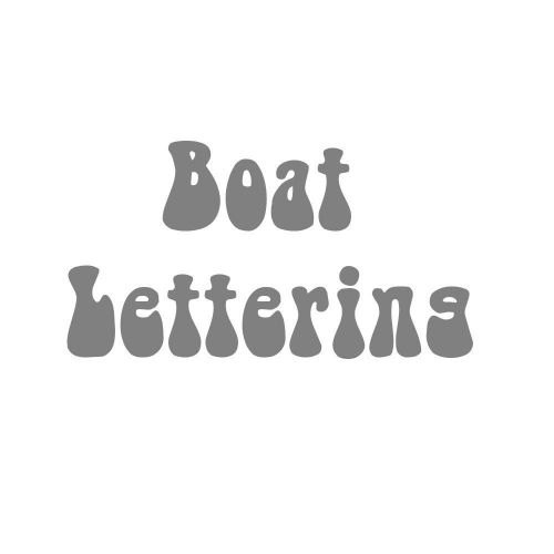 Custom Boat Lettering - Special Order