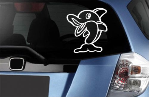 2X Shark Figure Funny Car Vinyl Sticker Decal Truck Bumper Laptop Removable -84