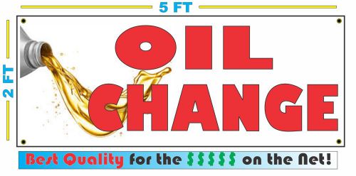 Full Color OIL CHANGE Banner Sign With PIC NEW Larger Size