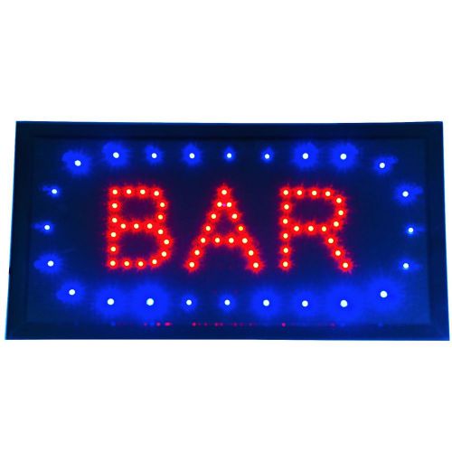 Animated LED Bar Sign Bright Light window shop pub Business display neon open