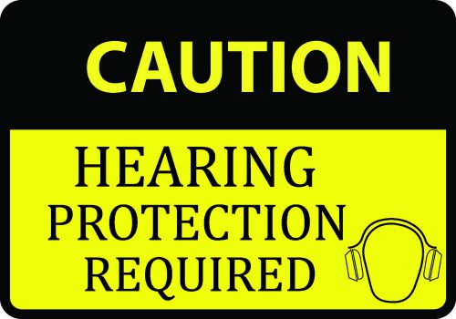 Loud Noise Warning Sign Caution Hearing Protection Required Work Place 1 Single