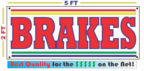 BRAKES Banner Sign NEW Larger Size 4 Auto Shop, Garage, Car Rebuild Job