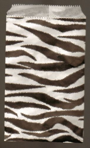 Paper Gift Bag Zebra Print 4&#039;&#039; x 6&#034; Pack of 25 Party Favors Jewelry Merchandise
