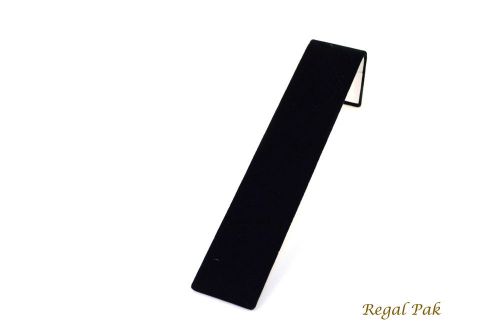 Black Velvet Bracelet Display Ramp 1 1/2&#034; X 8&#034; X 2 1/8&#034;H