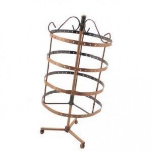 New! copper rotating earring jewelry holder stand / earring tree display rack for sale