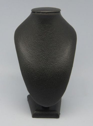 1pc Black Leatherette Necklace Display Bust Size 10.3cm wide, 16.5cm long