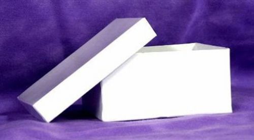 NEW WHITE COTTON FILLED GIFT BOXES LOT OF 12