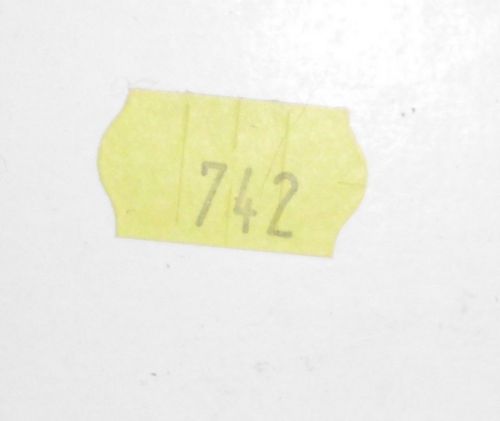 Original meto 2200 yellow labels 6.22 6.22a 8.22 2208 pa1 - 14 rolls w/ink roll for sale