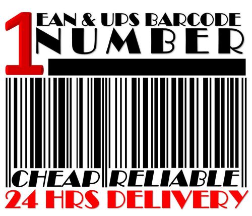 1 UPC/EAN BAR CODE NUMBER BARCODE BARCODES IN EXCEL/PDF/TIF/JPEG/EPS