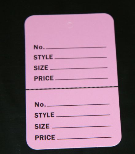 325 lavendar 2.25&#034;x1.75&#034; large perforated unstrung price merchandise store tags for sale