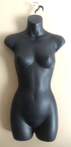 2 Black female Dress Clothing Mannequins Manikin Half Torso Display Woman