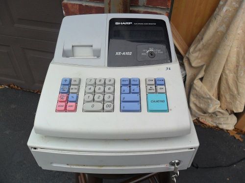 used sharp cash register xe-a102