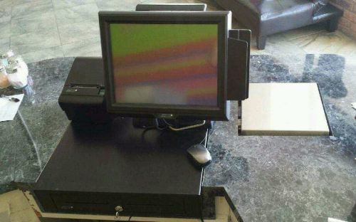 Point of Sale (pos system) touch screen, printer, drawer and scale