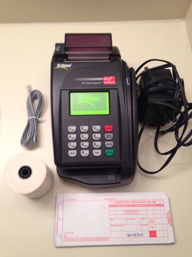 Eclipse credit card machine -accept credit cards &amp; checks all in one -telecheck for sale