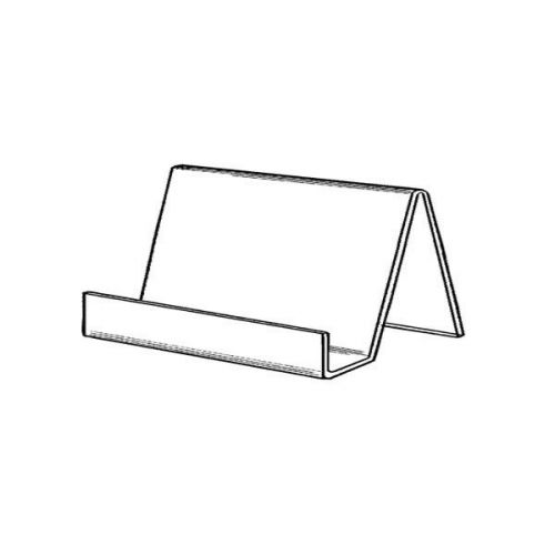 Set of 10 single compartment business card holder clear acrylic counter to[ for sale