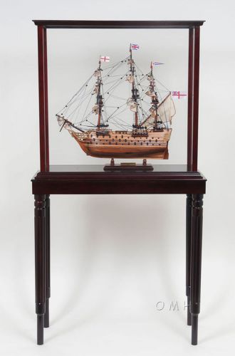 Display Wooden Case with Legs for Tall Model Ships and Boats 26&#034;