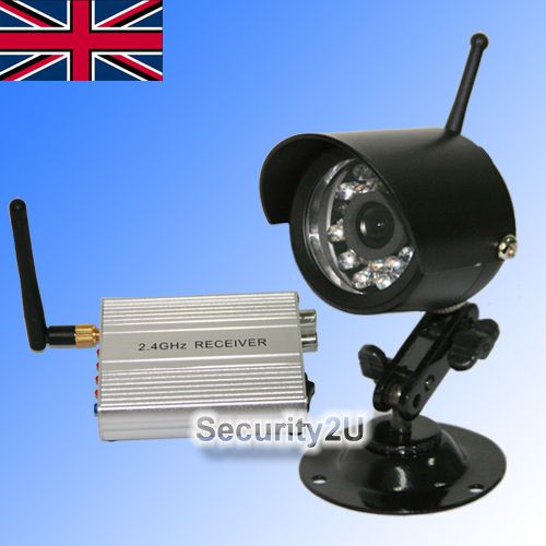 WIRELESS SECURITY 2.4GHz INFRARED NIGHT VISION SECURITY CCD CCTV CAMERA SYSTEM